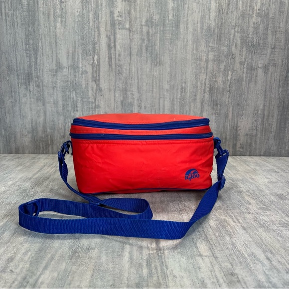 Vintage Igloo Soft Cooler Backpack Convertable Lunchbox Can Beverage 12x7x5 - Picture 2 of 13